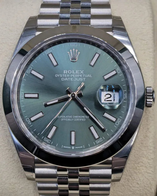 2025 Rolex Datejust 41MM Green Dial Jubilee Bracelet (126300)