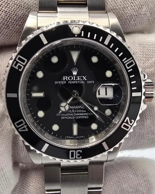 Rolex Submariner Date 40MM Black Dial Oyster Bracelet (16610T)
