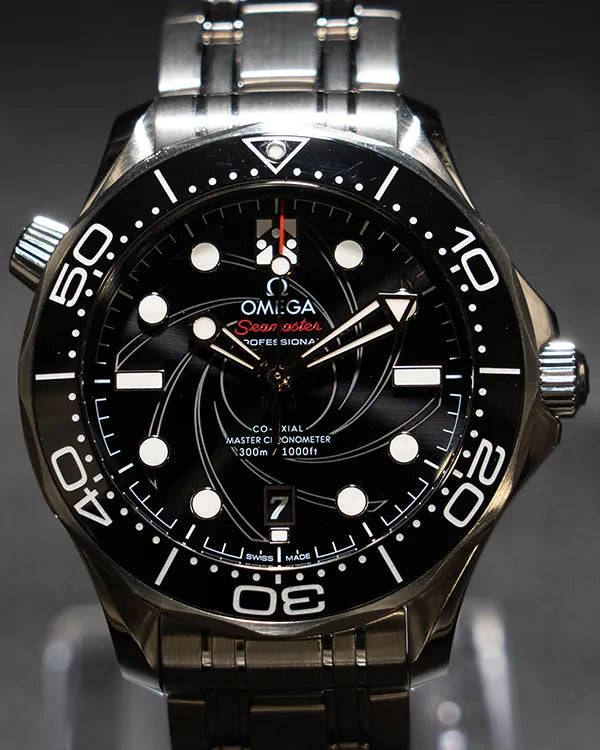 2022 Omega Seamaster Diver 300M "James Bond 007" L.E. 42MM Black Dial Steel Bracelet (210.22.42.20.01.004)