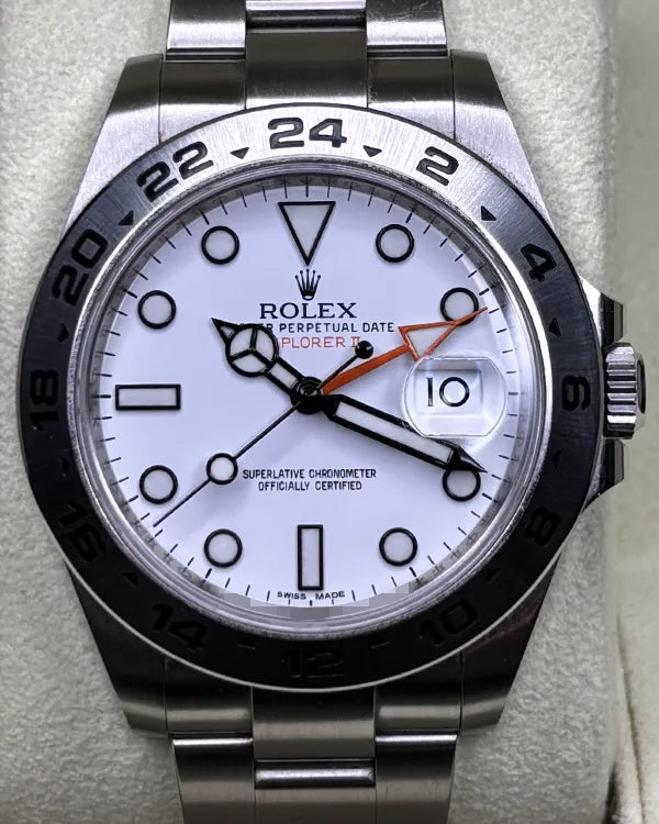 2012 Rolex Explorer II "Polar" 42MM White Dial Oyster Bracelet (216570)