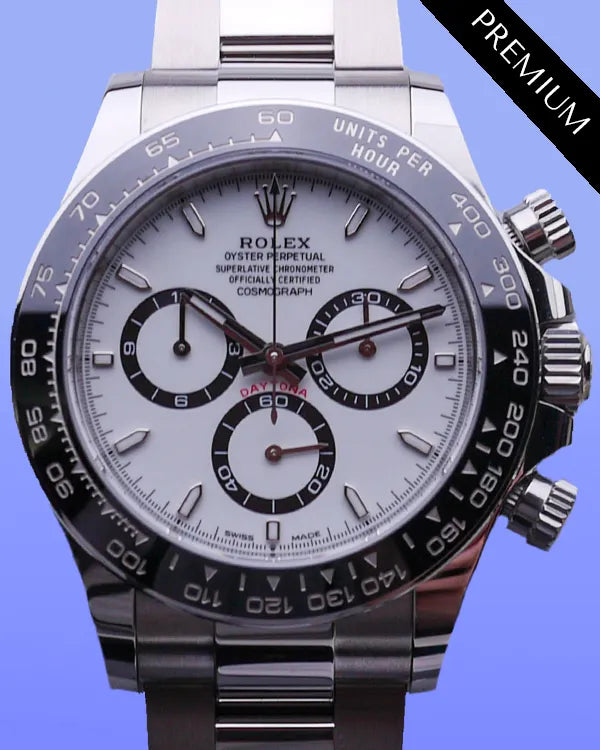 2024 Rolex Cosmograph Daytona 40MM "Panda" White Dial Oyster Bracelet (126500LN)