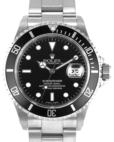 2002 Rolex Submariner Date 40MM Black Dial Oyster Bracelet (16610)