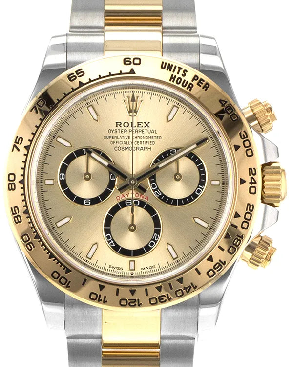 2024 Rolex Cosmograph Daytona 40MM Champagne Dial Two-Tone Oyster Bracelet (126503)
