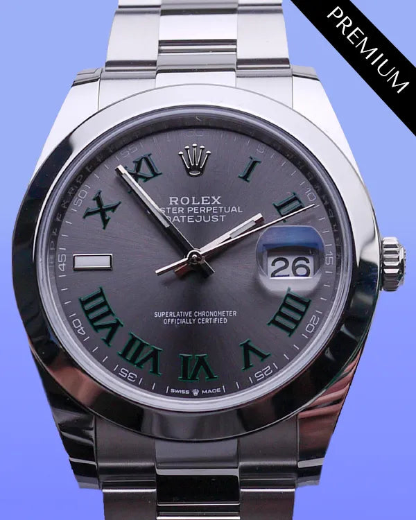 2025 Rolex Datejust "Wimbledon" 41MM Slate Dial Oyster Bracelet (126300)