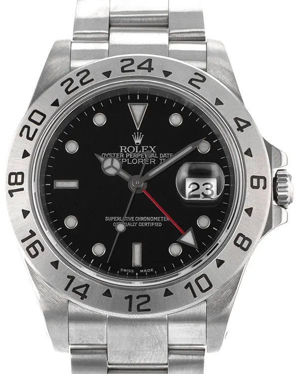 Rolex Explorer II 40MM Black Dial Oyster Bracelet (16570)