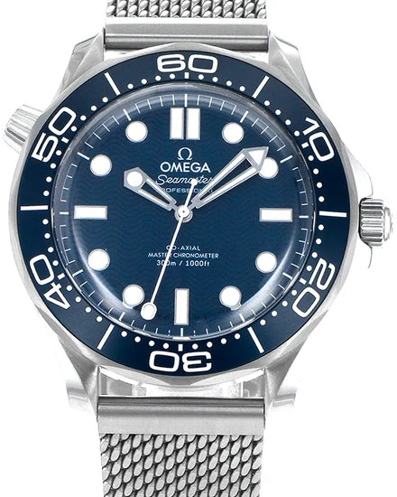 2024 Omega Seamaster Diver 300M  "James Bond 60th Anniversary" 42MM Blue Dial Steel Bracelet (210.30.42.20.03.002)