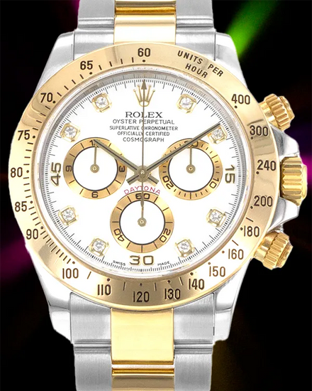 Rolex Cosmograph Daytona 40MM White Dial Two-Tone Oyster Bracelet (116523)