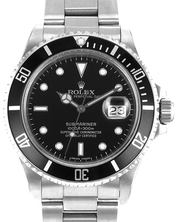 Rolex Submariner Date 40MM Black Dial Oyster Bracelet (16800)