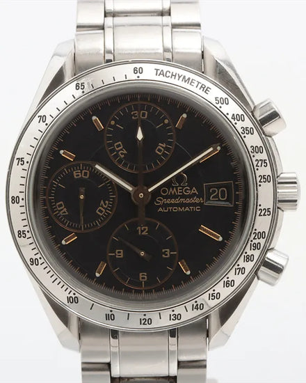 2006 Omega Speedmaster Date 39MM Black Dial Steel Bracelet (3513.54.00)