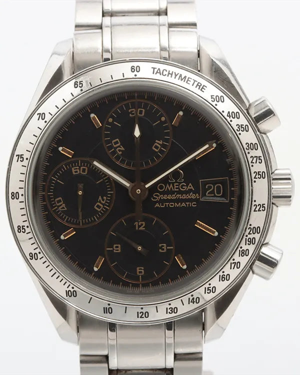 2006 Omega Speedmaster Date 39MM Black Dial Steel Bracelet (3513.54.00)