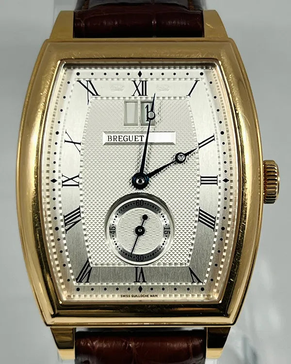 Breguet Heritage Big Date 39MM Silver Dial Leather Strap (5480BA/12/996)