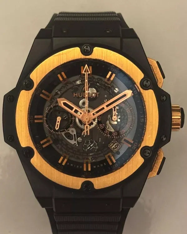 Hublot King Power Unico 48MM Skeleton Dial Rubber Strap (701.CO.0180.RX)