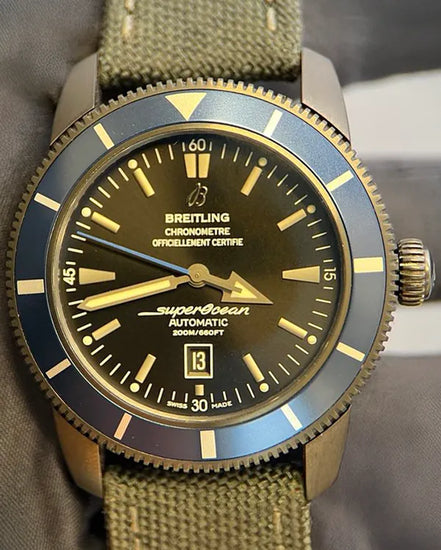 2020 Breitling Superocean Heritage L.E. 46MM Black Dial Textile Strap (M173201A/BF13)