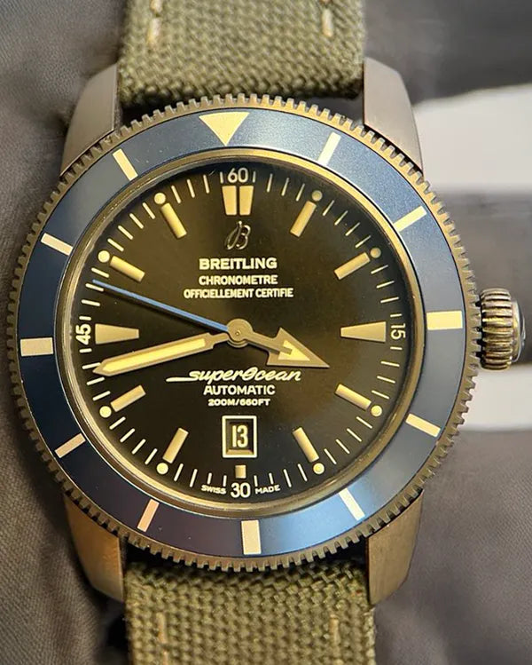 2020 Breitling Superocean Heritage L.E. 46MM Black Dial Textile Strap (M173201A/BF13)