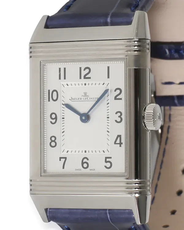 2021 Jaeger-LeCoultre Reverso Classic 24.4MM Quartz Silver Dial Leather Strap (Q2518540)