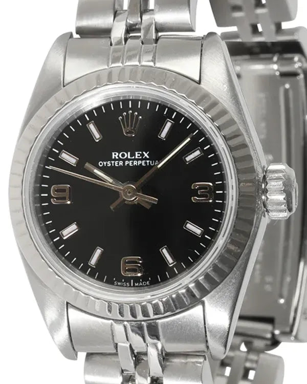 Rolex Oyster Perpetual 24MM Black Dial Jubilee Bracelet (67194)