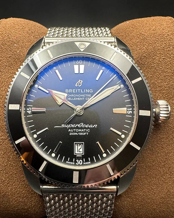 2019 Breitling Superocean Heritage II 46MM Black Dial Steel Bracelet (AB2020121B1A1)