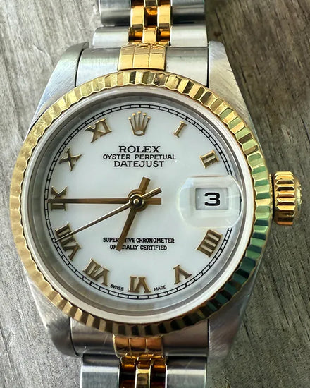 Rolex Lady-Datejust 26MM White Dial Two-Tone Jubilee Bracelet (79173)