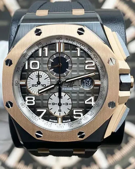 Audemars Piguet Royal Oak Offshore 44MM Smoked Grey Dial Rubber Strap (26405NR.OO.A002CA.01)