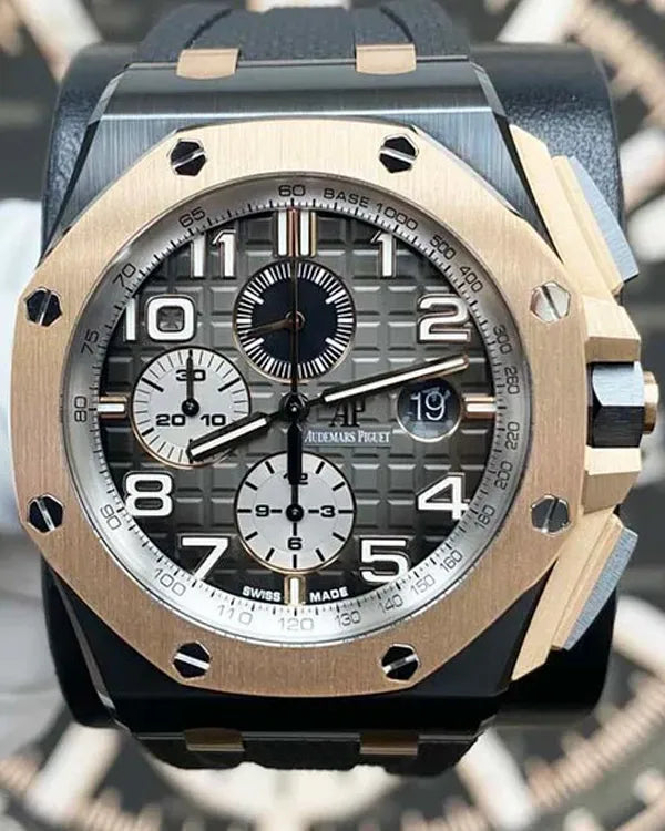 Audemars Piguet Royal Oak Offshore 44MM Grey Dial Rubber Strap (26405NR.OO.A002CA.01)