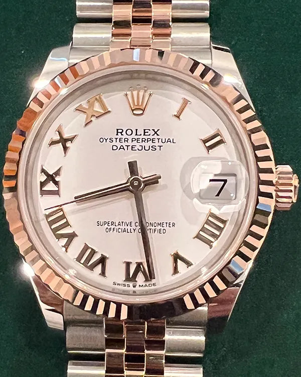 2025 Rolex Datejust 31MM White Dial Two-Tone Jubilee Bracelet (278271)