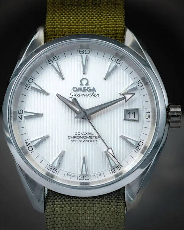 Omega Seamaster Aqua Terra 150M 38.5MM Silver Dial Textile Strap (231.10.39.21.02.001)