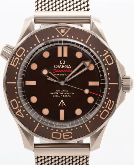 2023 Omega Seamaster Diver 300M "007 Edition" S.E. 42MM Brown Dial Titanium Bracelet (210.90.42.20.01.001)