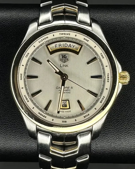 2018 Tag Heuer Link 42MM Champagne Dial Two-Tone Bracelet (WJF2050)