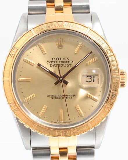 Rolex Datejust Turn-O-Graph "Thunderbird" 36MM Champagne Dial Two-Tone Jubilee Bracelet (16253)