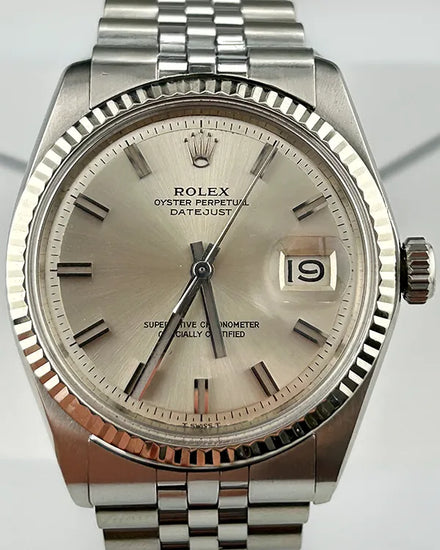 Rolex Datejust 36MM "Pie Pan" Silver Dial Jubilee Bracelet (1601)