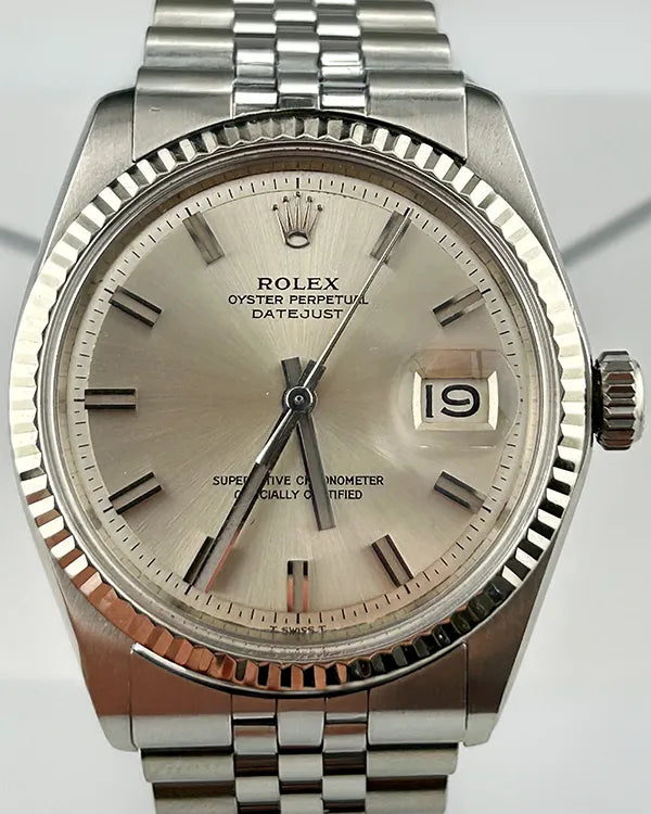Rolex Datejust 36MM "Pie Pan" Silver Dial Jubilee Bracelet (1601)