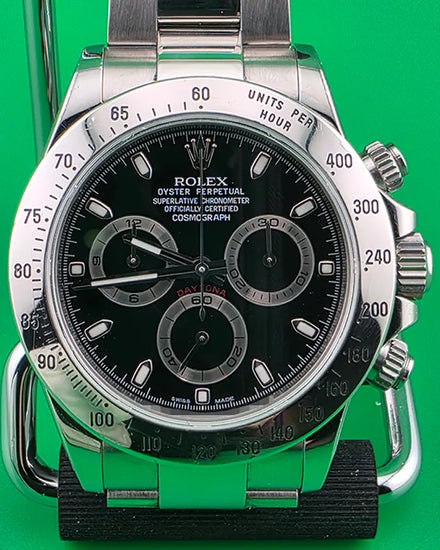 Rolex Cosmograph Daytona 40MM Black Dial Oyster Bracelet (116520)