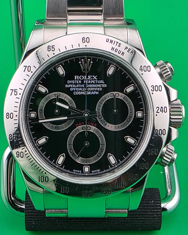 Rolex Cosmograph Daytona 40MM Black Dial Oyster Bracelet (116520)