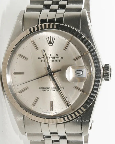 1987 (R Serial) Rolex Datejust 36MM Silver Dial Jubilee Bracelet (16014)