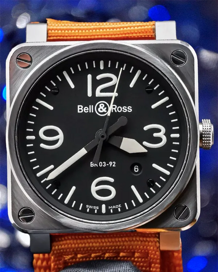 Bell & Ross BR 03-92 Diver 42MM Black Dial Textile Strap (BR 03-92-S)