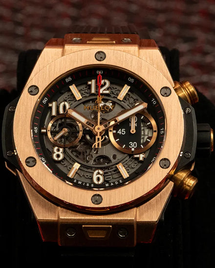 2014 Hublot Big Bang Unico 45MM Skeleton Dial Rubber Strap (411.OX.1180.RX)