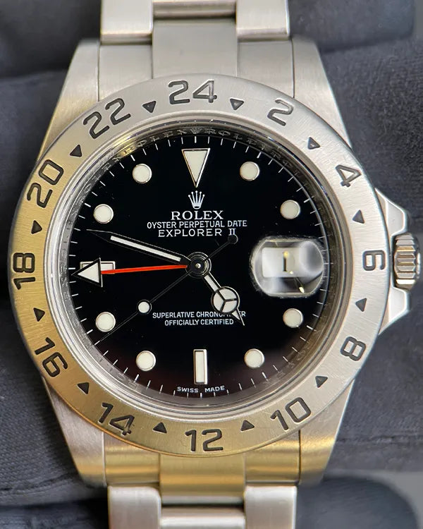2009 (M Serial) Rolex Explorer II 40MM BLack Dial Oyster Bracelet (16570)