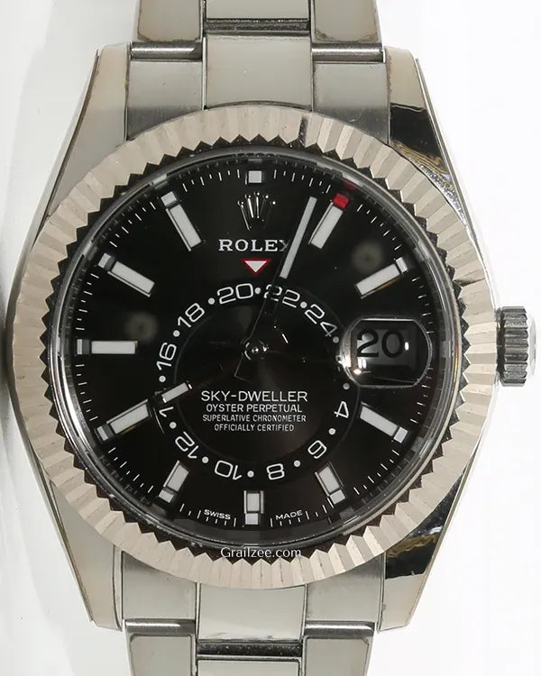 Rolex Sky-Dweller 42MM Black Dial Oyster Bracelet (326934)