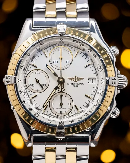 Breitling Chronomat 41MM White Dial Two-Tone Bracelet (D13048)