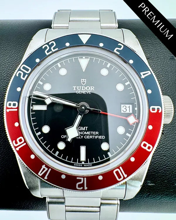 No Reserve - 2019 Tudor Black Bay GMT "Pepsi" 41MM Black Dial Steel Bracelet (79830RB)