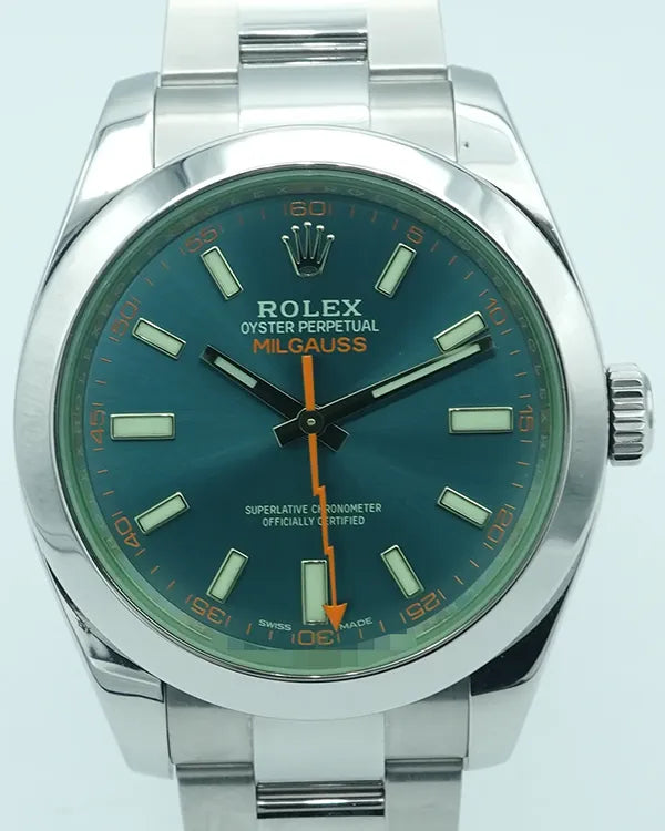2017 Rolex Milgauss 40MM Blue Dial Oyster Bracelet (116400GV)