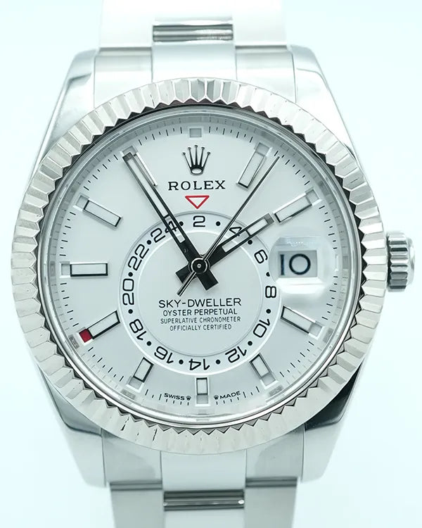 2024 Rolex Sky-Dweller 42MM White Dial Oyster Bracelet (336934)