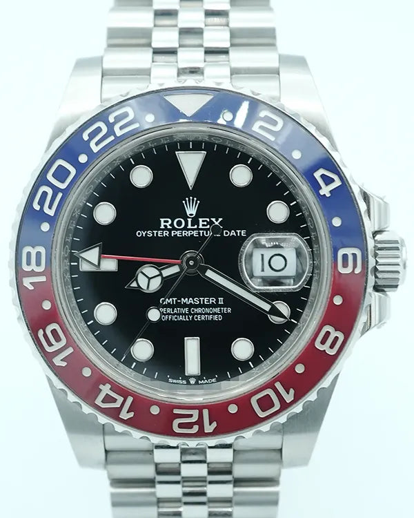2021 Rolex GMT-Master II "Pepsi" 40MM Black Dial Oyster Bracelet (126710BLRO)