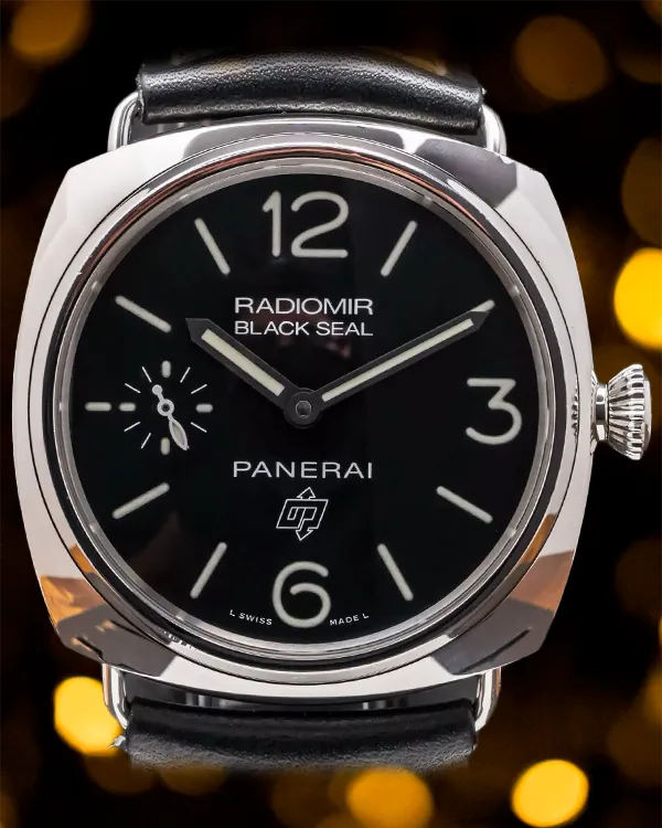 Panerai Radiomir Black Seal 45MM Black Dial Leather Strap (PAM00380)