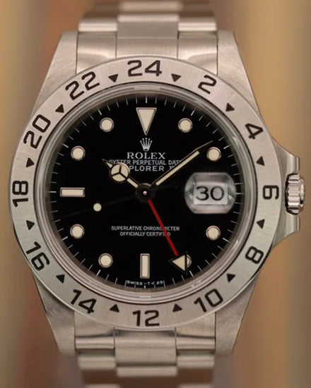 1998 (U Serial) Rolex Explorer II 40MM Black Dial Oyster Bracelet (16570)