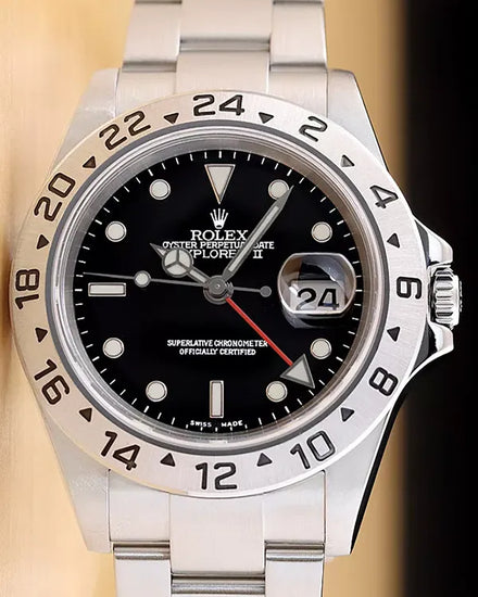 Rolex Explorer II 40MM Black Dial Oyster Bracelet (16570T)