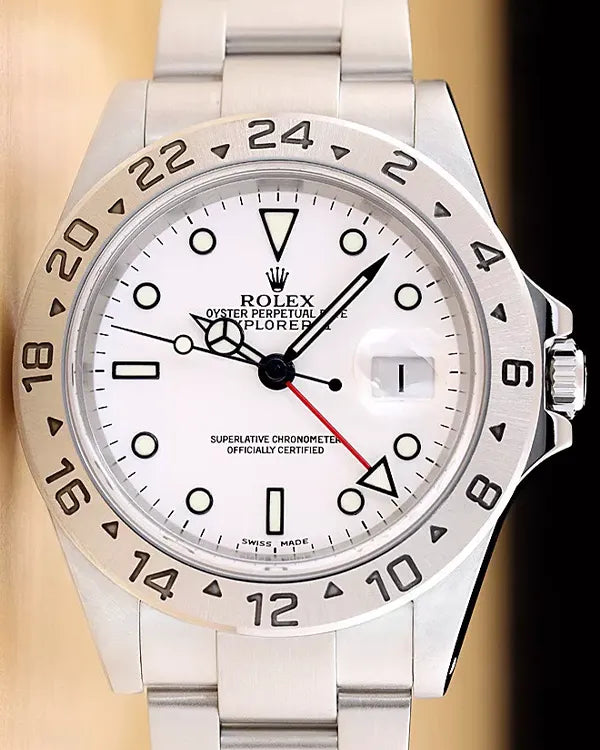 Rolex Explorer II "Polar" 40MM White Dial Oyster Bracelet (16570)