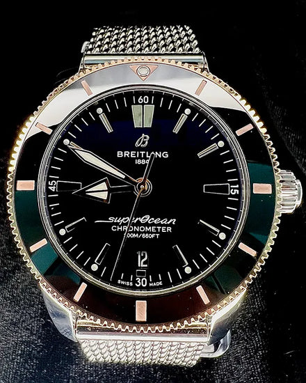 2023 Breitling Superocean Heritage B20 44MM Black Dial Steel Bracelet (UB2030121B1S1)