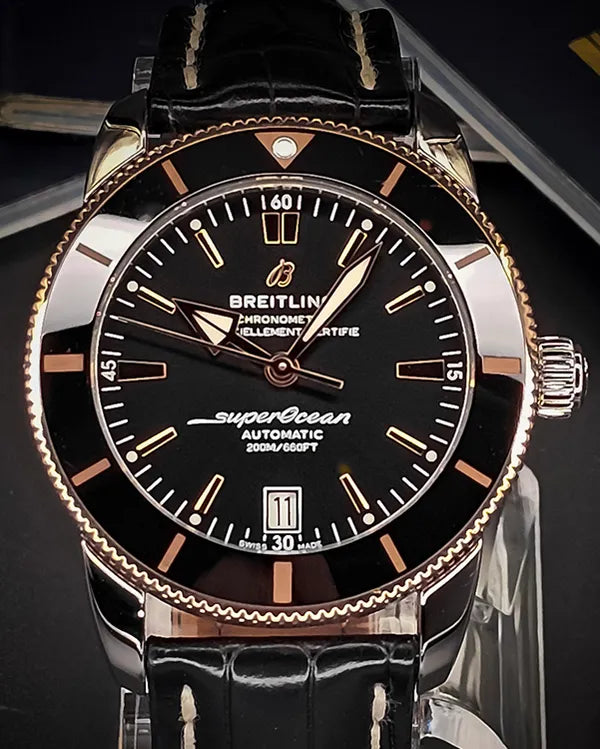 2021 Breitling Superocean Heritage II B20 S.E. 42MM Black Dial Leather Strap (UB2010121B1S1)
