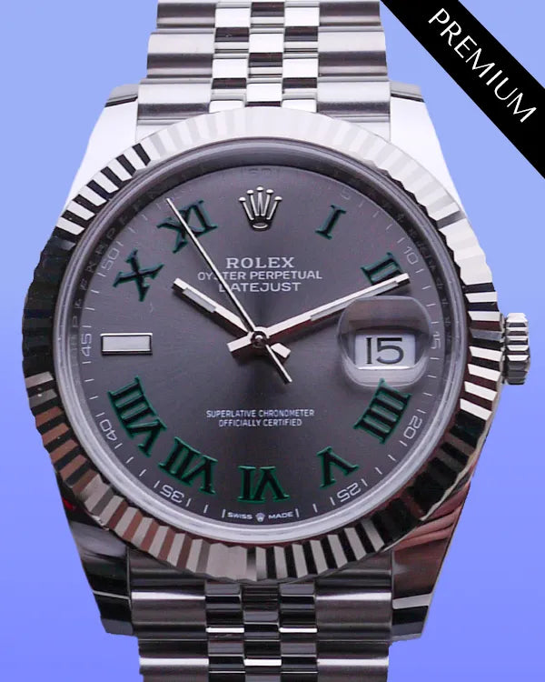 2025 Rolex Datejust "Wimbledon" 41MM Slate Dial Jubilee Bracelet (126334)